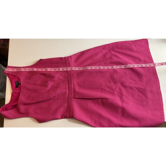 The Limited Pink Woven Polka Dot Sleeveless shift Dress Size 4 - Picture 4 of 8